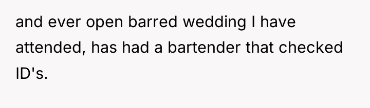 and ever open barred wedding I have attended, has had...