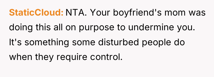 StaticCloud NTA. Your boyfriend's mom was doing this all on...