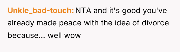 Unkle_bad-touch NTA and it's good you've already made peace with...