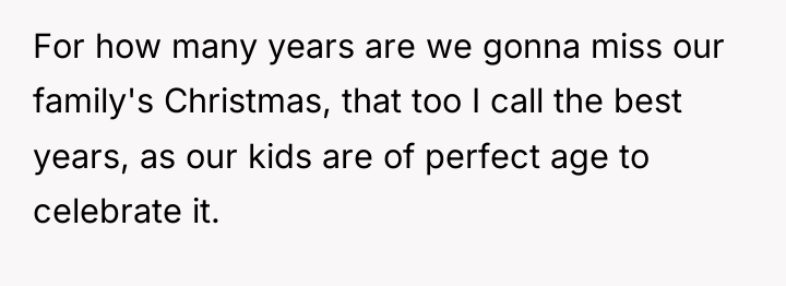 For how many years are we gonna miss our family's...