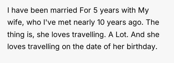 I have been married For 5 years with My wife,...