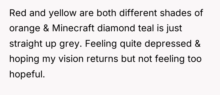 Red and yellow are both different shades of orange &...