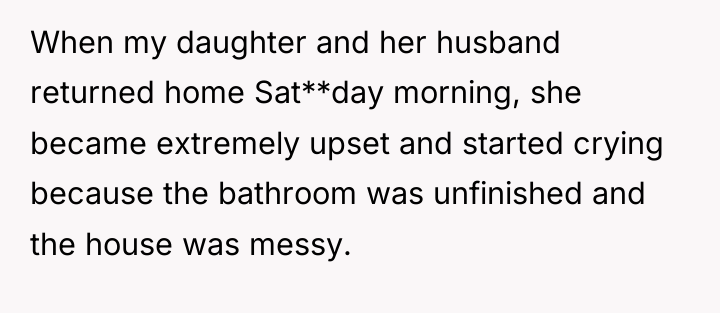 When my daughter and her husband returned home Sat**day morning,...
