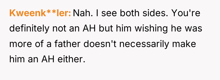 Kweenk**ler Nah. I see both sides. You're definitely not an...