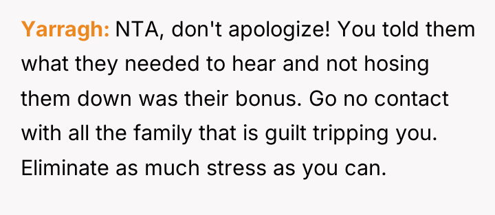 Yarragh NTA, don't apologize! You told them what they needed...