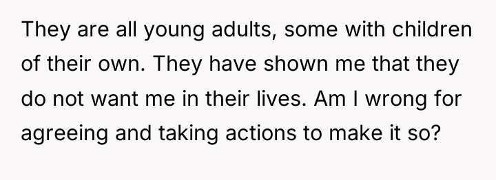 They are all young adults, some with children of their...