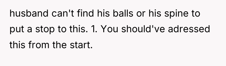 husband can't find his balls or his spine to put...