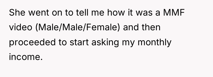 She went on to tell me how it was a...