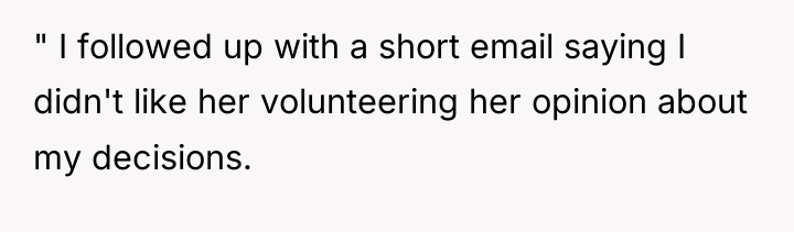 " I followed up with a short email saying I...