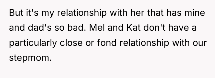 But it's my relationship with her that has mine and...
