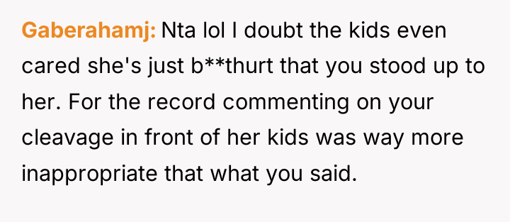 Gaberahamj Nta lol I doubt the kids even cared she's...