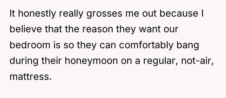 It honestly really grosses me out because I believe that...