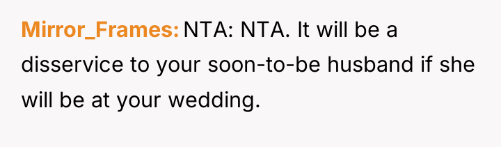 Mirror_Frames NTA: NTA. It will be a disservice to your...
