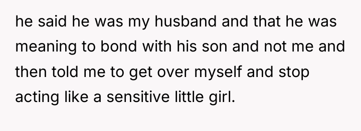 he said he was my husband and that he was...