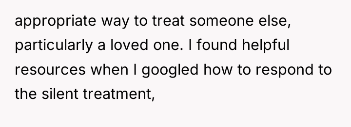 appropriate way to treat someone else, particularly a loved one....