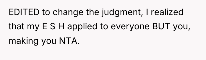 EDITED to change the judgment, I realized that my E...