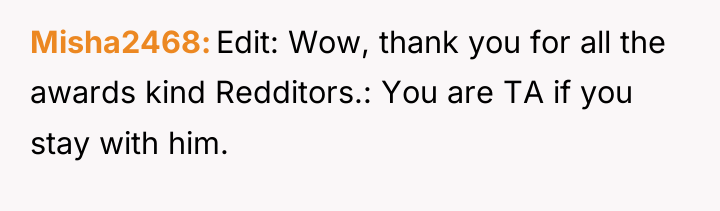 Misha2468 Edit: Wow, thank you for all the awards kind...