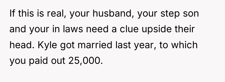 If this is real, your husband, your step son and...