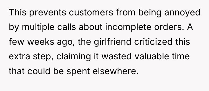 This prevents customers from being annoyed by multiple calls about...