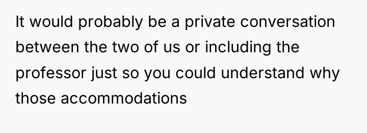 It would probably be a private conversation between the two...