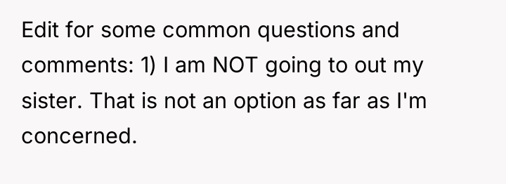 Edit for some common questions and comments: 1) I am...