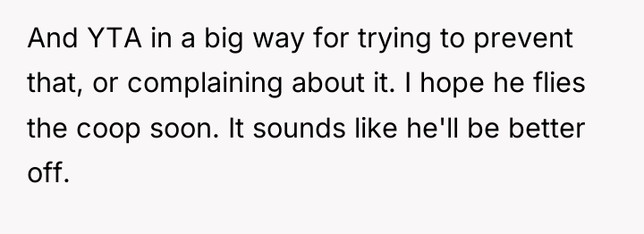 And YTA in a big way for trying to prevent...