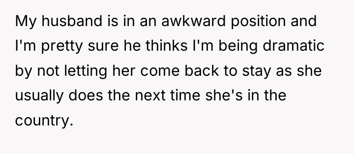 My husband is in an awkward position and I'm pretty...