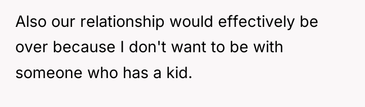 Also our relationship would effectively be over because I don't...