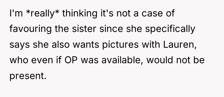 I'm *really* thinking it's not a case of favouring the...