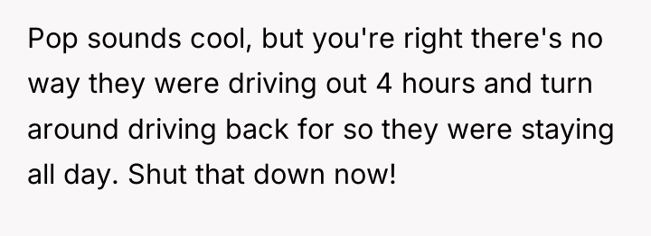 Pop sounds cool, but you're right there's no way they...