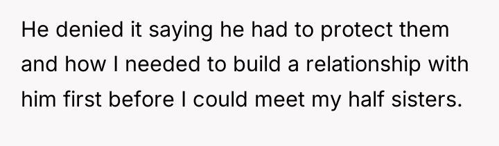 He denied it saying he had to protect them and...