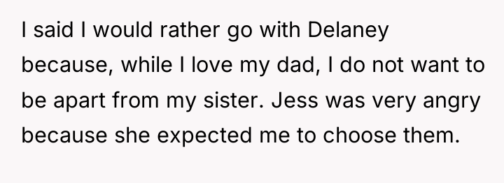 I said I would rather go with Delaney because, while...