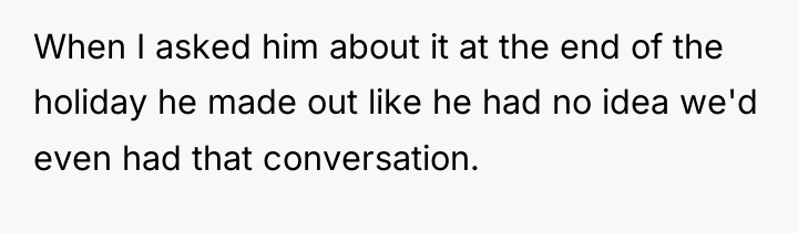 When I asked him about it at the end of...