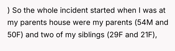 ) So the whole incident started when I was at...