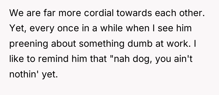 We are far more cordial towards each other. Yet, every...