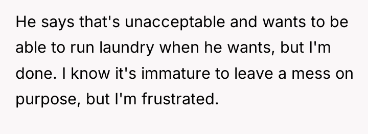 He says that's unacceptable and wants to be able to...