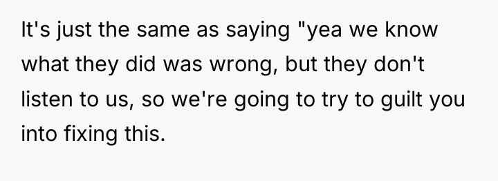 It's just the same as saying "yea we know what...