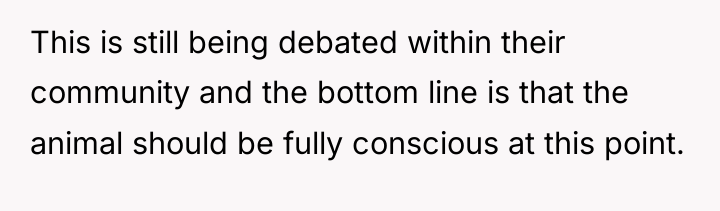 This is still being debated within their community and the...