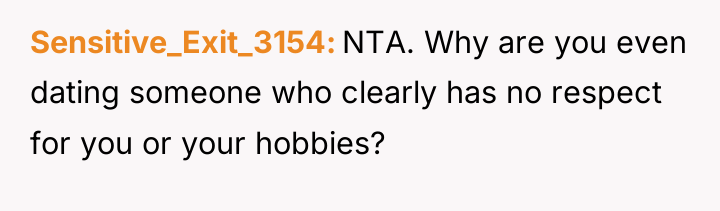 Sensitive_Exit_3154 NTA. Why are you even dating someone who clearly...