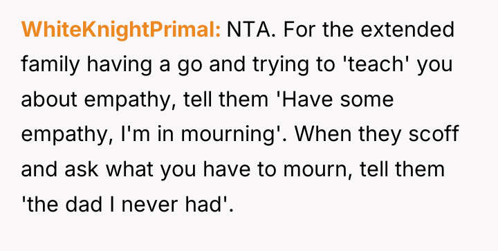 WhiteKnightPrimal NTA. For the extended family having a go and...