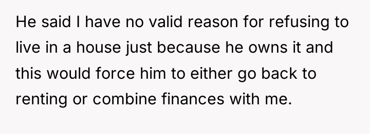 He said I have no valid reason for refusing to...