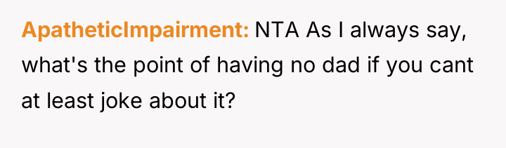 ApatheticImpairment NTA As I always say, what's the point of...