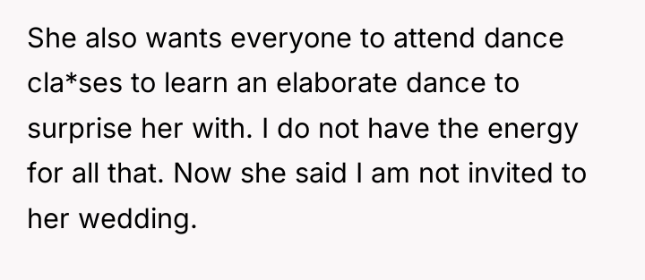 She also wants everyone to attend dance cla*ses to learn...