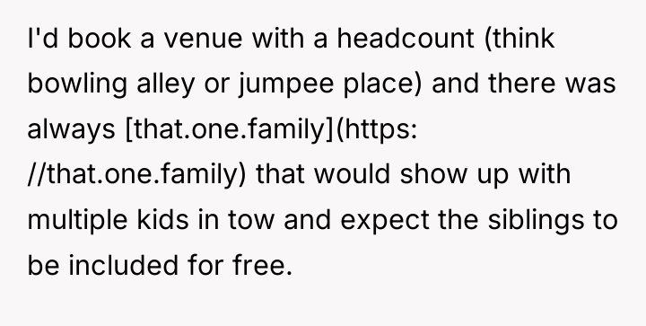 I'd book a venue with a headcount (think bowling alley...