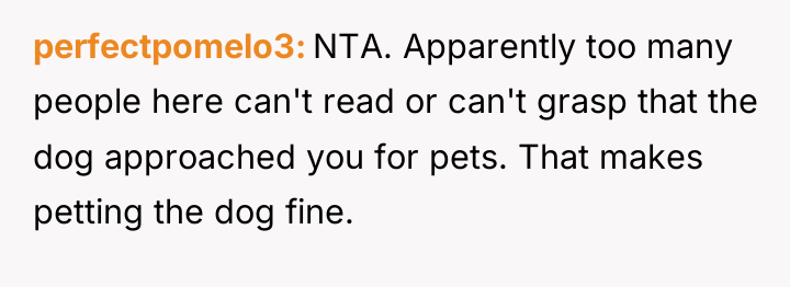 perfectpomelo3 NTA. Apparently too many people here can't read or...