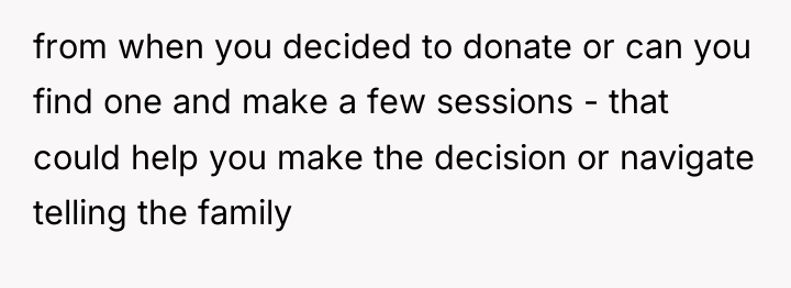 from when you decided to donate or can you find...