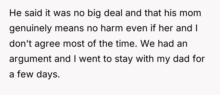 He said it was no big deal and that his...