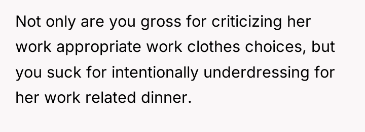 Not only are you gross for criticizing her work appropriate...