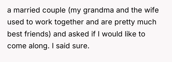 a married couple (my grandma and the wife used to...