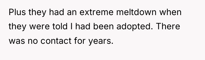 Plus they had an extreme meltdown when they were told...